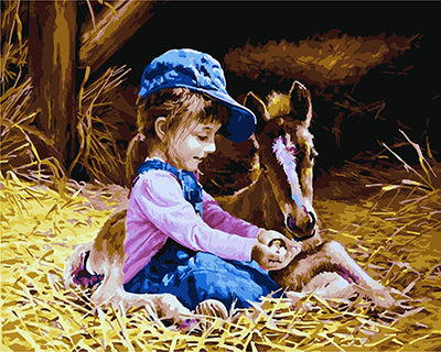 Porträt Malen nach Zahlen GX24773