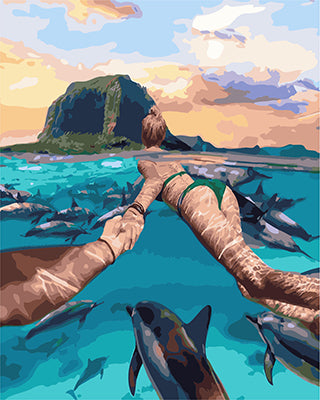 Porträt Malen nach Zahlen GX24878