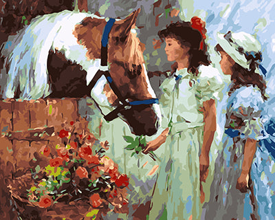 Porträt Malen nach Zahlen GX24955