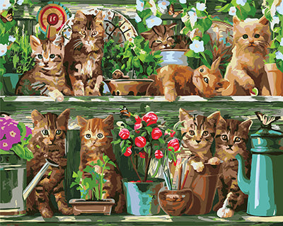 Hund & Katze Malen nach Zahlen GX25055