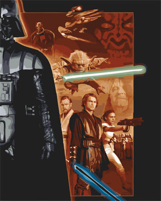 Movie Paint By Numbers Kits UK GX25119