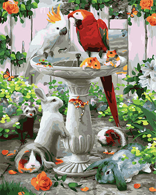 Hund & Katze Malen nach Zahlen GX25210