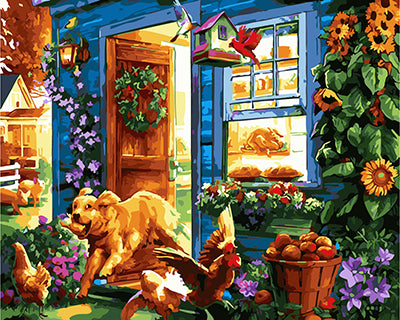 Hund & Katze Malen nach Zahlen GX25255