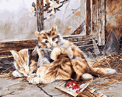 Hund & Katze Malen nach Zahlen GX25270