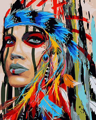 Porträt Malen nach Zahlen GX25272