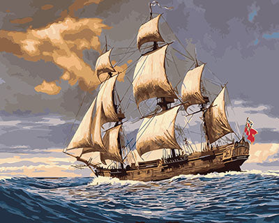 Meereslandschaft Malen nach Zahlen GX25359