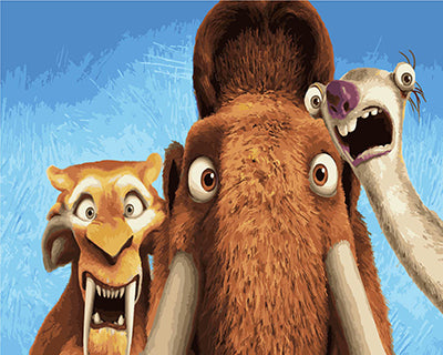 Cartoon Malen nach Zahlen GX25506