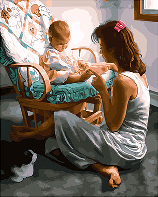 Porträt Malen nach Zahlen GX25542