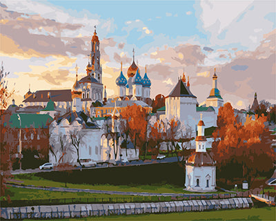 Stadt Malen nach Zahlen GX25678