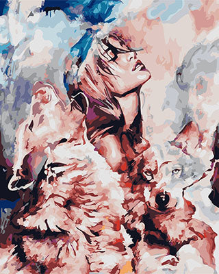 Porträt Malen nach Zahlen GX25878