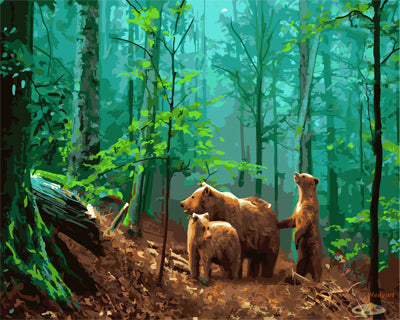 Tier Malen nach Zahlen GX25934