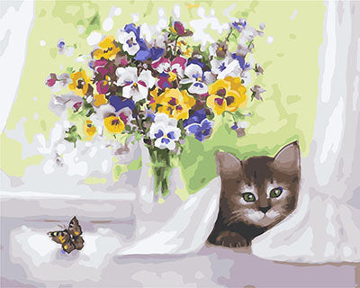 Hund & Katze Malen nach Zahlen GX26001