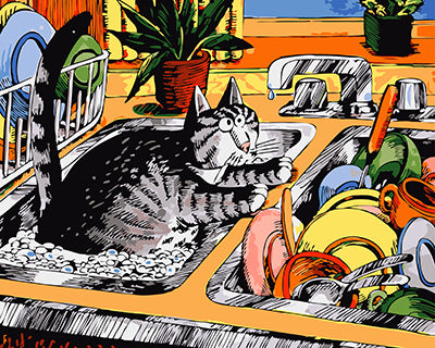 Hund & Katze Malen nach Zahlen GX26152