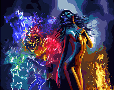 Porträt Malen nach Zahlen GX26158