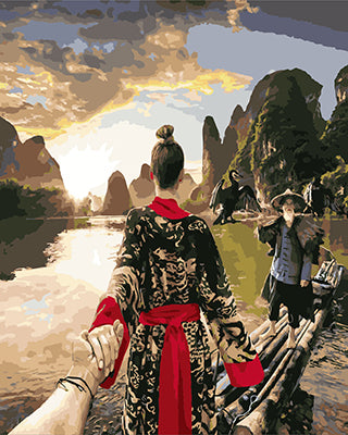 Porträt Malen nach Zahlen GX26287