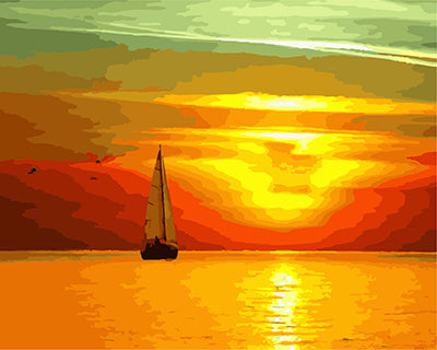 Landschaft Malen nach Zahlen GX26373