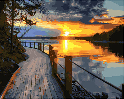 Landschaft Malen nach Zahlen GX26376