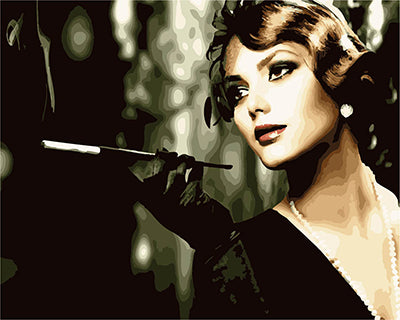 Porträt Malen nach Zahlen GX26692