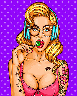 Porträt Malen nach Zahlen GX26700