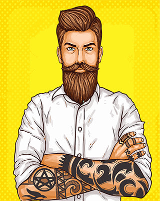 Porträt Malen nach Zahlen GX26703