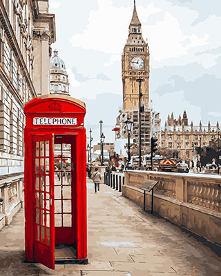 Stadt Malen nach Zahlen GX26716