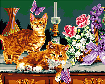 Hund & Katze Malen nach Zahlen GX26744