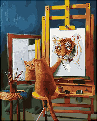 Hund & Katze Malen nach Zahlen GX26926