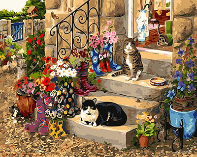 Hund & Katze Malen nach Zahlen GX27175