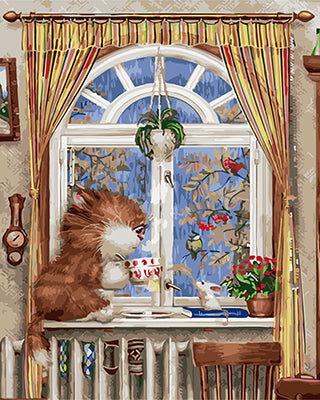 Hund & Katze Malen nach Zahlen GX27241