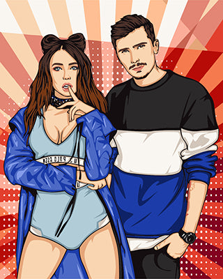 Cartoon Malen nach Zahlen GX27264