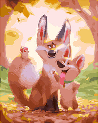 Cartoon Malen nach Zahlen GX27524