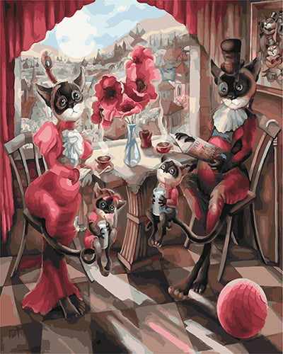 Cartoon Malen nach Zahlen GX27722