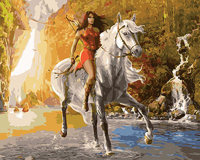 Porträt Malen nach Zahlen GX27781