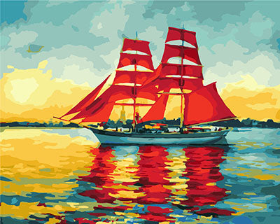 Meereslandschaft Malen nach Zahlen GX27832