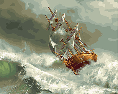 Meereslandschaft Malen nach Zahlen GX27888