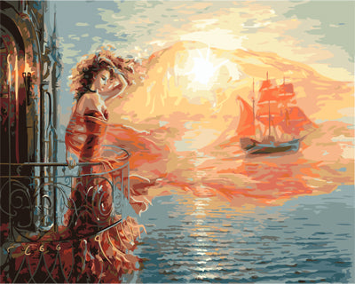 Porträt Malen nach Zahlen GX28030