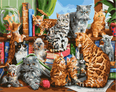 Hund & Katze Malen nach Zahlen GX28040