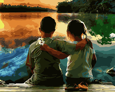 Porträt Malen nach Zahlen GX28045