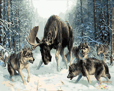 Tier Malen nach Zahlen GX28280