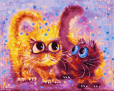 Hund & Katze Malen nach Zahlen GX28288