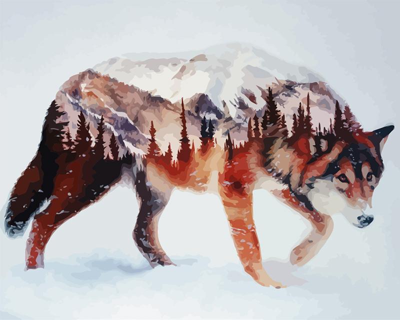 Tier Malen nach Zahlen For Adult GX2831