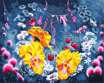 Blume Malen nach Zahlen GX28338