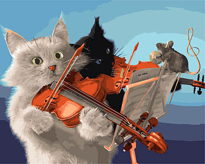 Hund & Katze Malen nach Zahlen GX28381