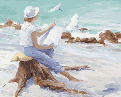 Porträt Malen nach Zahlen GX28383