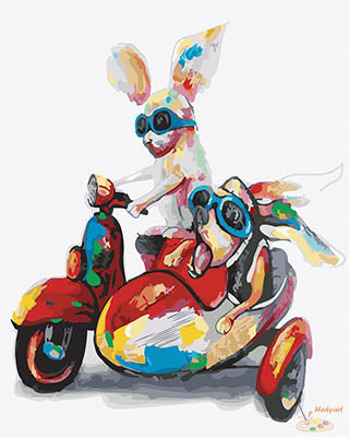 Tier Malen nach Zahlen GX28394