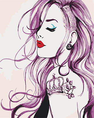 Porträt Malen nach Zahlen GX28417