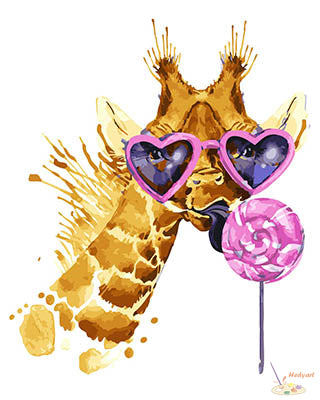 Tier Malen nach Zahlen GX28425