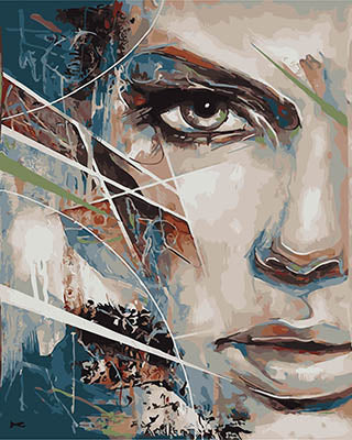 Porträt Malen nach Zahlen GX28432