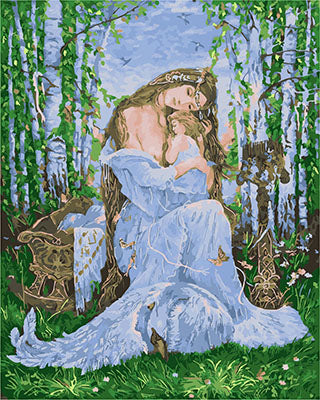 Porträt Malen nach Zahlen GX28514