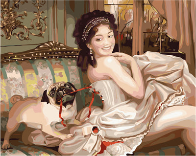 Porträt Malen nach Zahlen GX28541